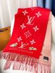 Louis Vuitton Precious Rabbit LV Essential Scarf Red For Women