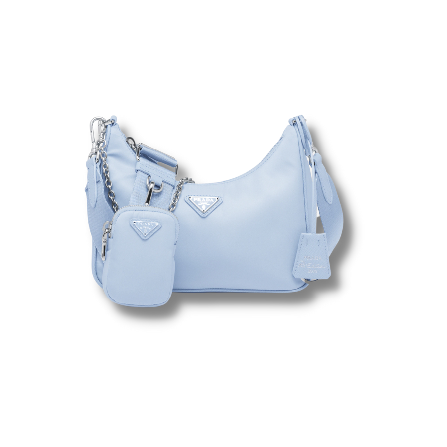 Re-Edition 2005 Re-Nylon Bag Light Blue For Women – 1BH204_R064_F0076_V_V9L