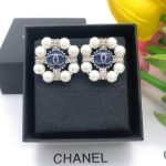 Round Diamond Stud Earrings Silver For Women