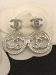 Round Double C Earrings Silver For Women