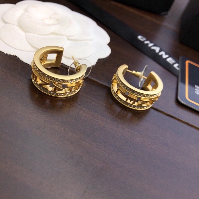 Round Earrings Gold For Women