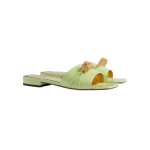 Slide Sandal With Hardware Light Green For Women 750509 CLG00 3801