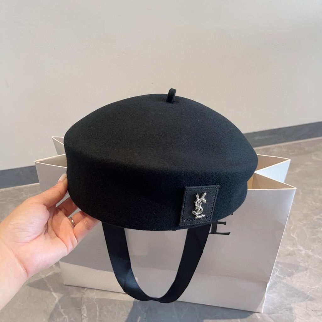 Saint Laurent Berets Hat Black For Women