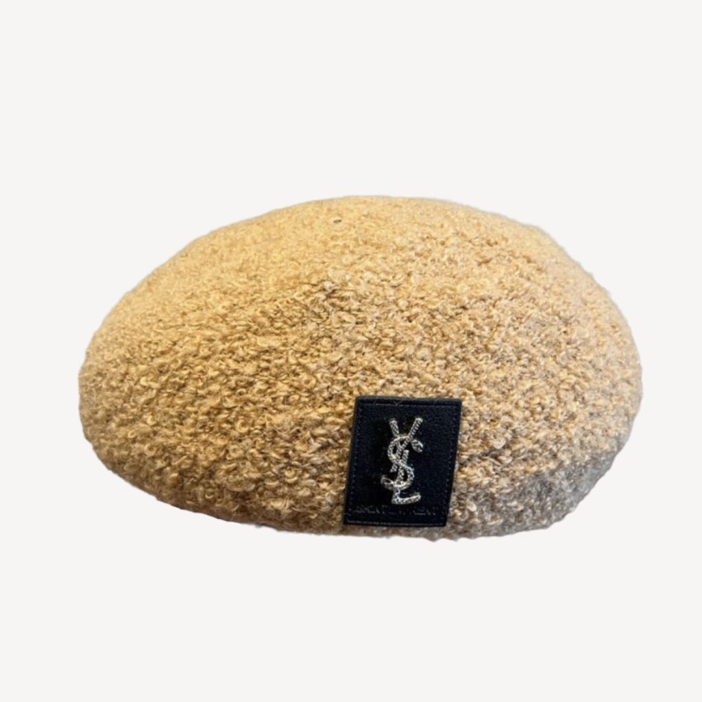 Saint Laurent Berets Hat Winter Beige For Women