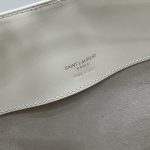 Saint Laurent Le 37 In Shiny White/Brown For Women 25cm / 9.8in