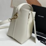 Saint Laurent Le 37 In Shiny White/Brown For Women 25cm / 9.8in