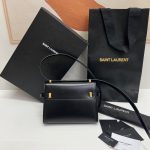 Saint Laurent Manhattan Mini Crossbody Bag Black For Women 19cm / 7.5in 7277660SX0W1000