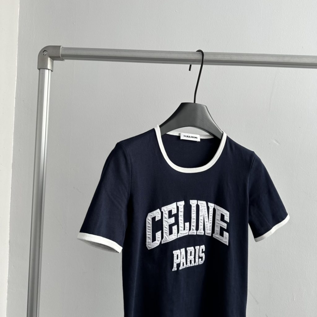 Celine Short Sleeved T-Shirt Black For Women