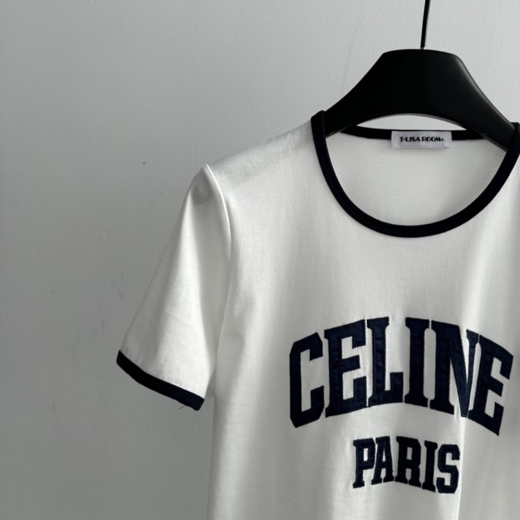 Celine Short Sleeved T-Shirt White For Women