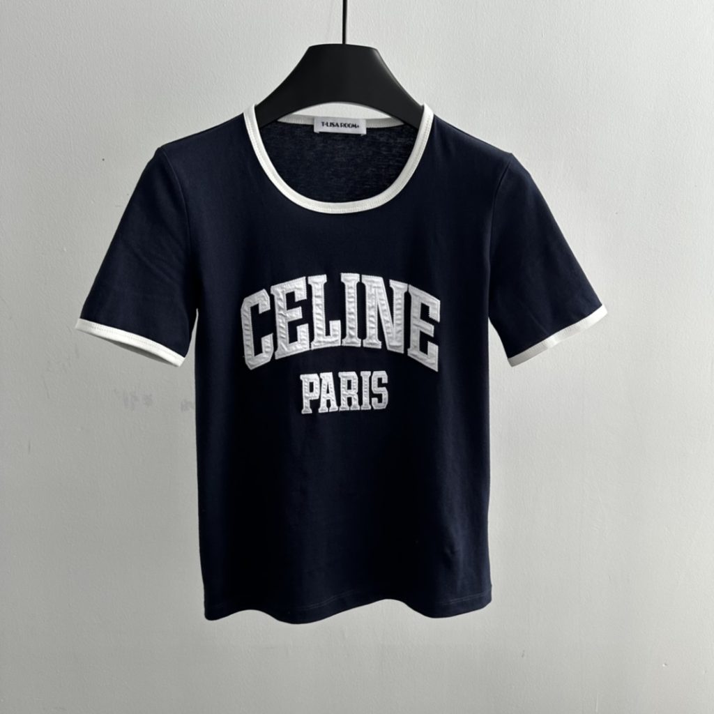 Celine Short Sleeved T-Shirt Black For Women