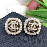 Slim Rice Grain Round Earrings Gold For Women