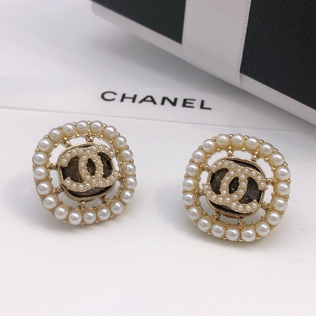 Slim Rice Grain Round Earrings Gold For Women