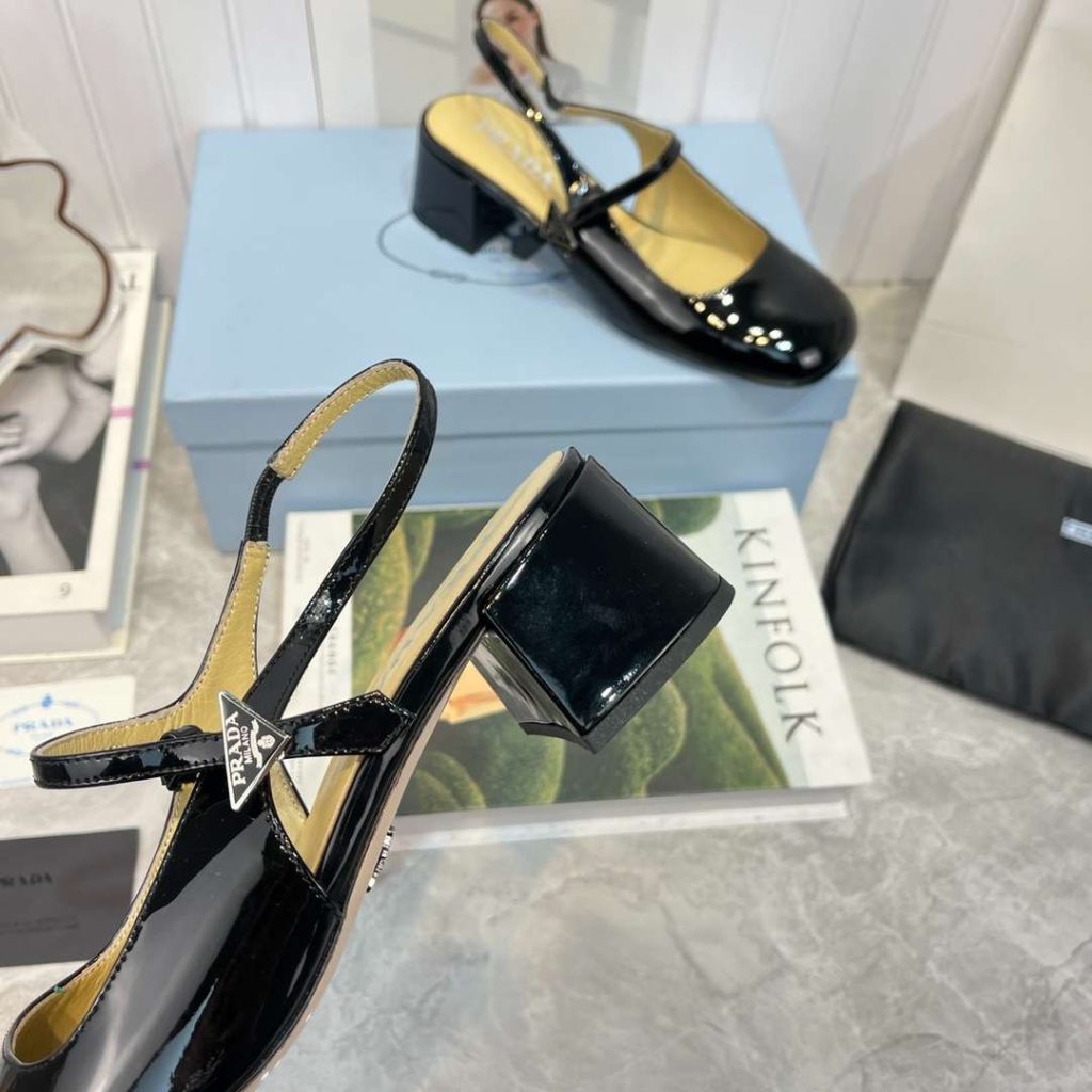 Prada Slingback Exull Pumps Black For Women