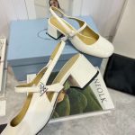 Prada Slingback Exull Pumps White For Women