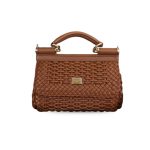 Dolce & Gabbana Small Sicily Handbag Brown For Women 7.5in/19cm