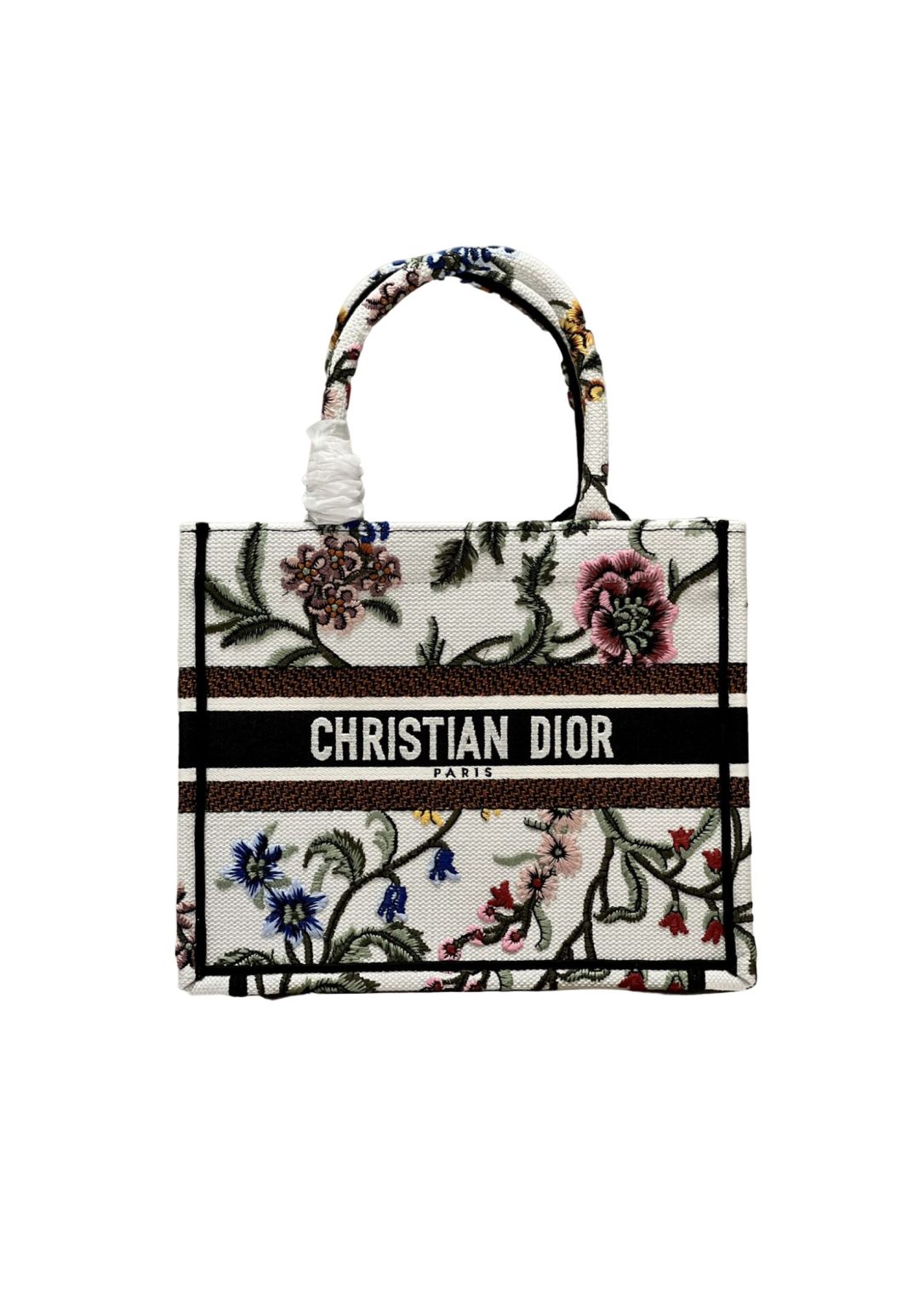 Christian Dior Small Dior Tote Bag White For Women 10.5 in/ 26.5cm