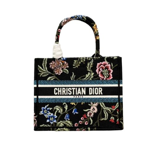 Christian Dior Small Dior Tote Bag Black For Women 10.5 in/ 26.5cm