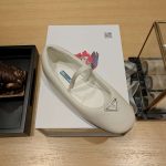 Prada Soft Padded Nappa Ballerinas White For Women