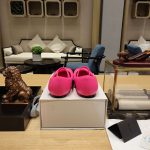 Prada Soft Padded Nappa Ballerinas Pink For Women