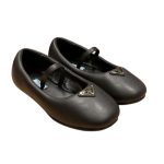 Prada Soft Padded Nappa Ballerinas Black For Women