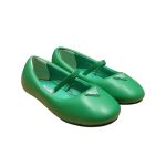 Prada Soft Padded Nappa Ballerinas Green For Women