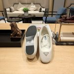 Prada Soft Padded Nappa Ballerinas White For Women