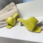 Prada Soft Padded Nappa Sandals Yellow For Women