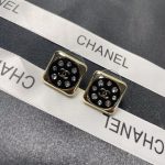 Square Earrings Black For Women