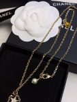 Star Double C Tassel Necklace Gold For Women