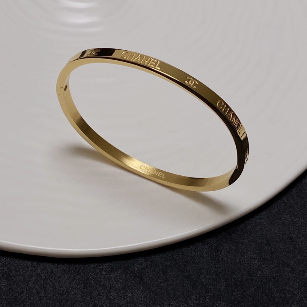 Chanel Strap Bracelet Gold For Women