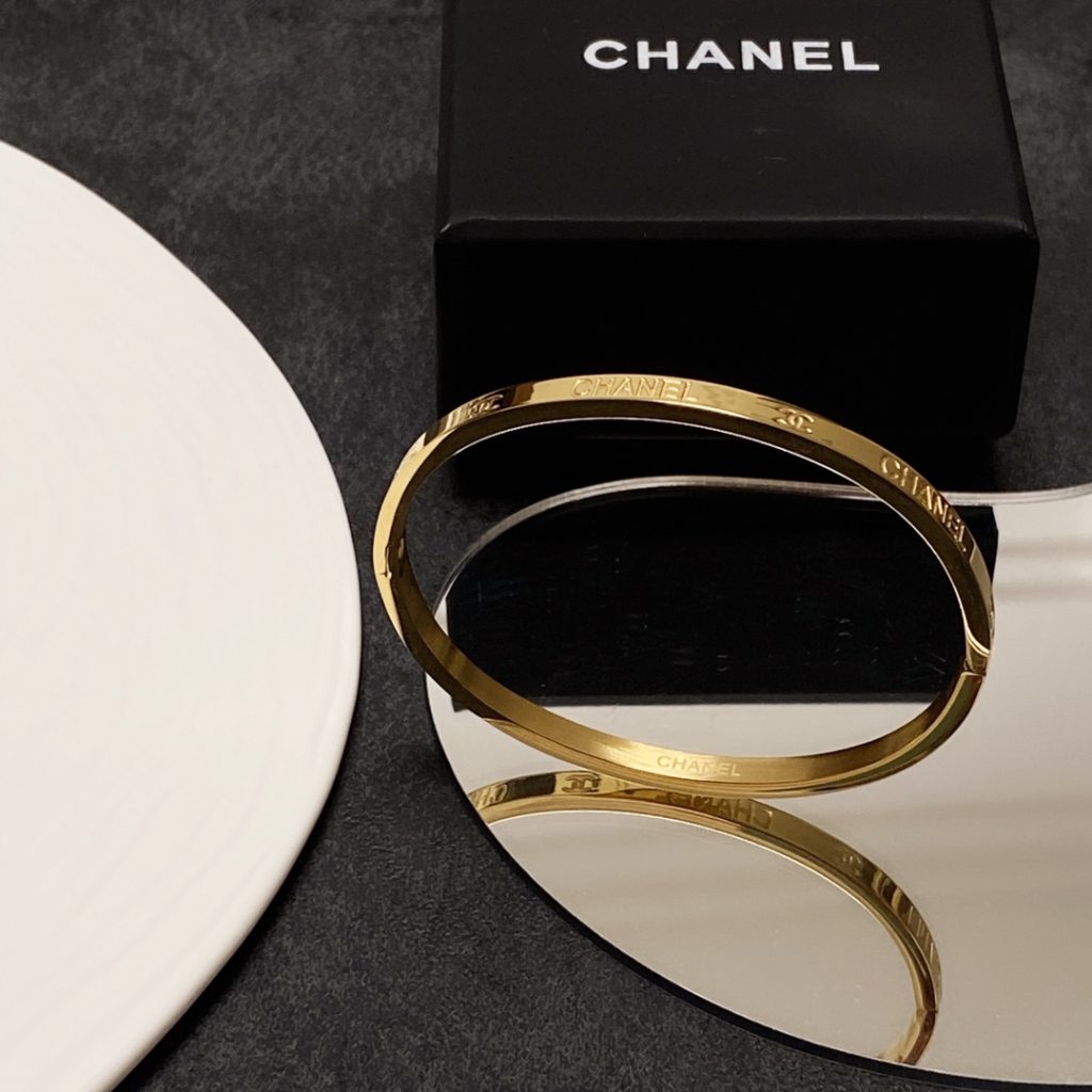 Chanel Strap Bracelet Gold For Women