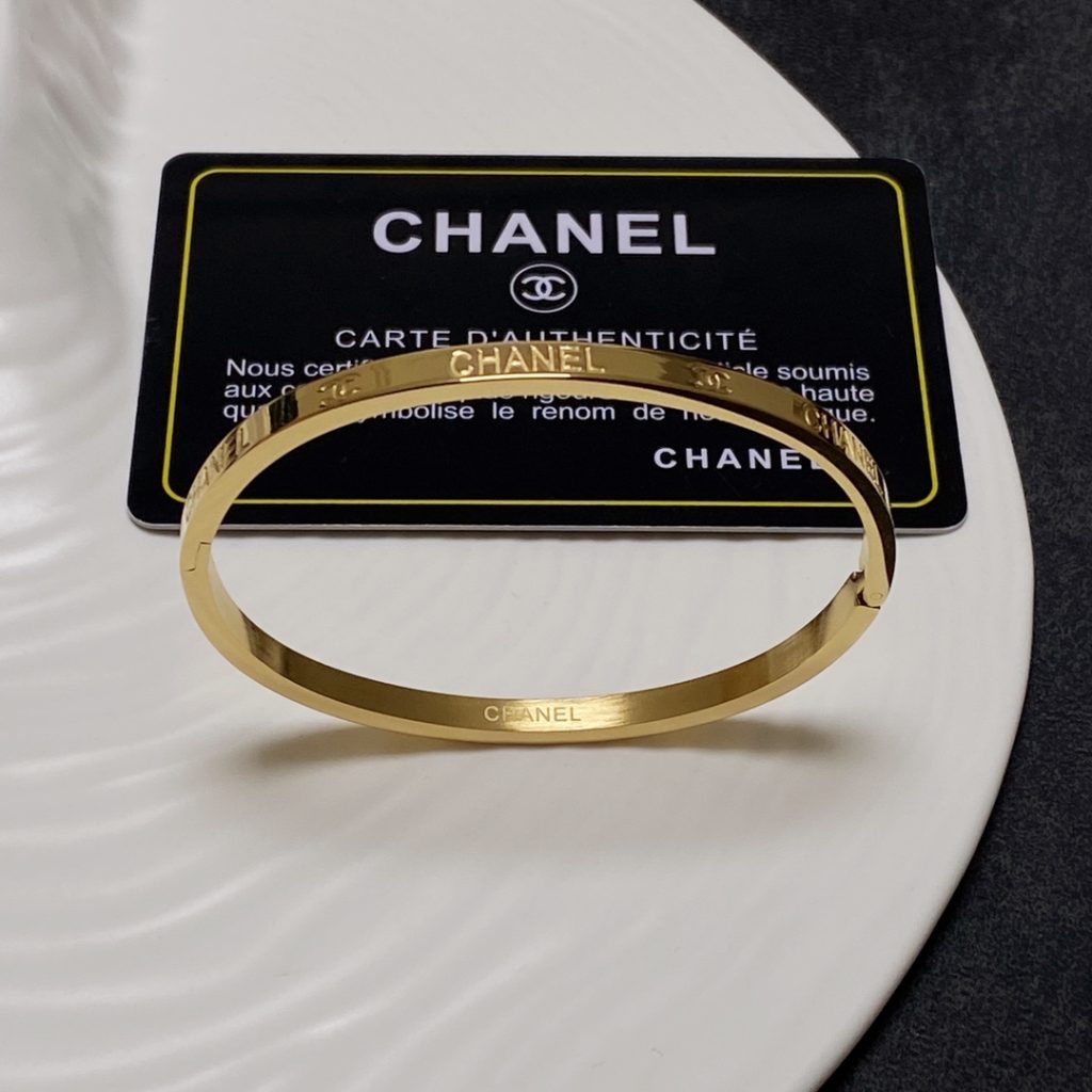 Chanel Strap Bracelet Gold For Women