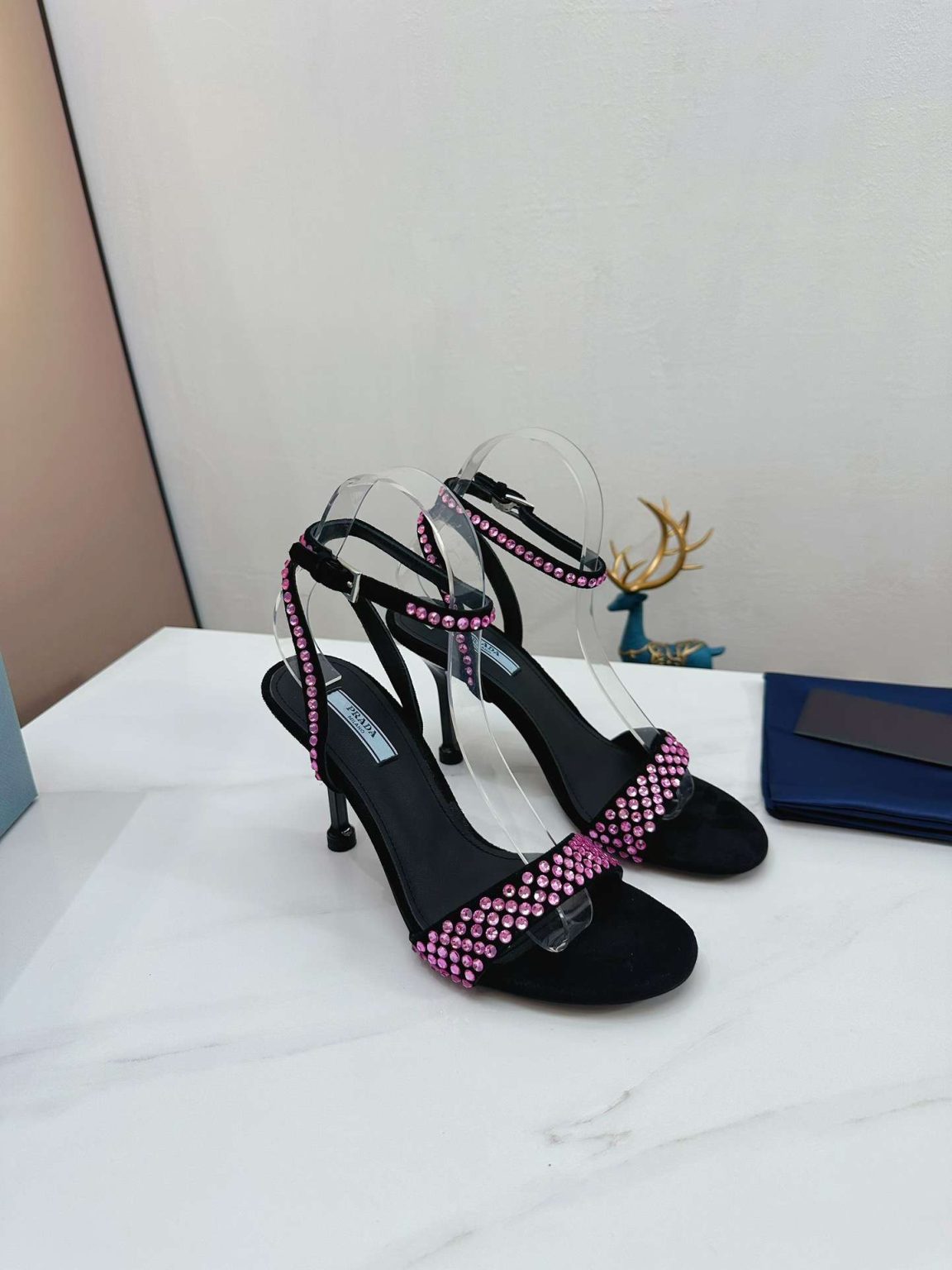 Prada Strap Pumps Pink For Women