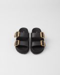 Prada Strap Slides Black For Women 1XX692_3LEM_F0002_F_020