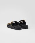 Prada Strap Slides Black For Women 1XX692_3LEM_F0002_F_020