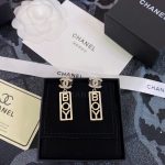 Strass CC BOY Drop Earrings Gold For Women