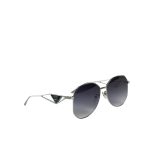 Prada Sunglasses With Triangle Logo Silver For Women