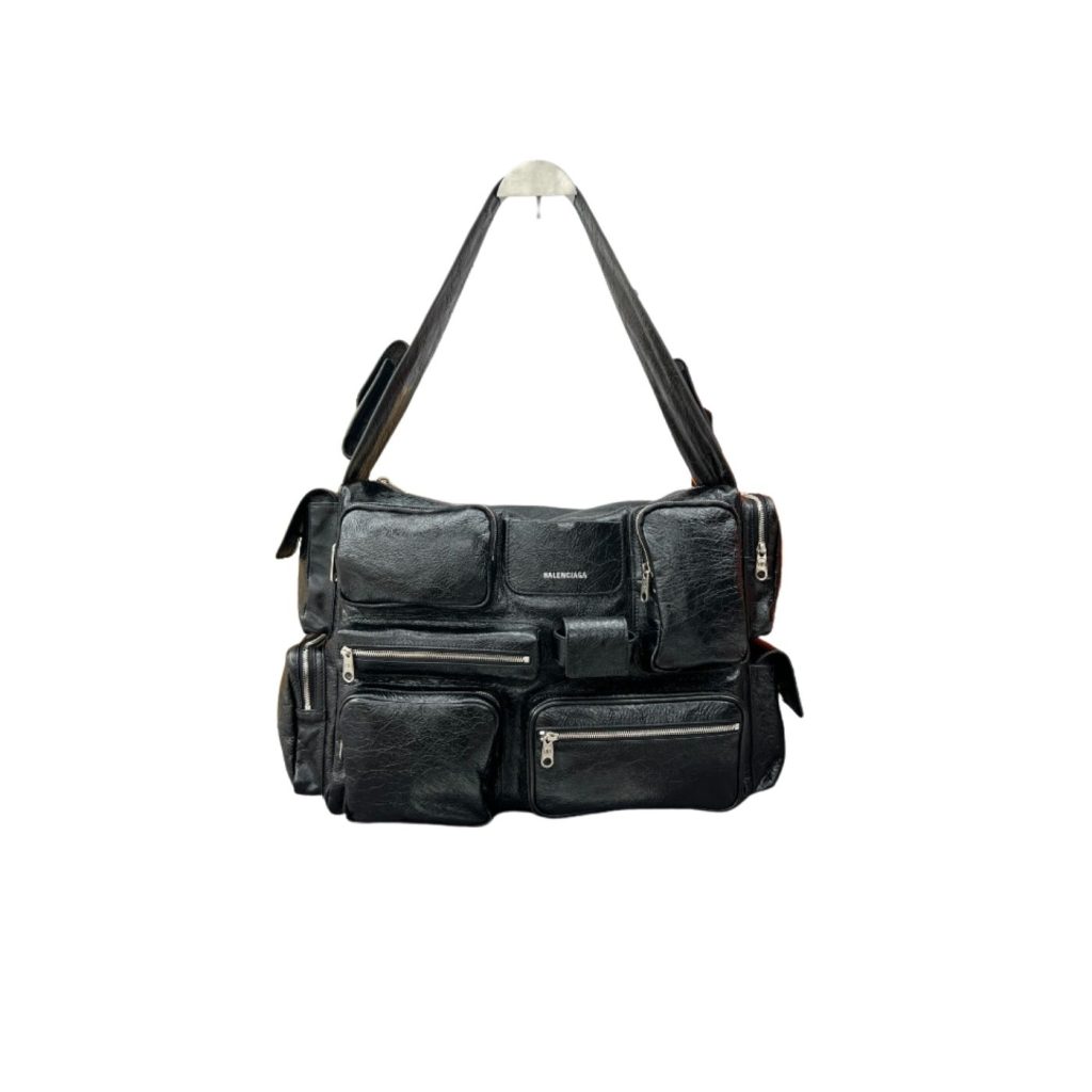 Superbusy Large Sling Bag Black/White For Women‎ 16.5in/41.9cm 702168210C81000