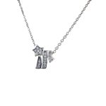 Swan Tail Comet Necklace Silver For Women