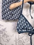 Dior Swimsuit Navy Blue For Women