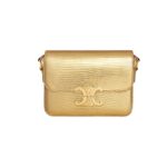 Celine Teen Triomphe Bag Gold For Women 18.5cm / 7in 188424ESH.35OR