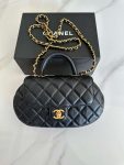 Chanel Bag With Top Handle Black For Women 23.5cm / 9.17in AS4569