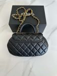 Chanel Bag With Top Handle Black For Women 23.5cm / 9.17in AS4569