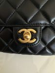 Chanel Bag With Top Handle Black For Women 23.5cm / 9.17in AS4569