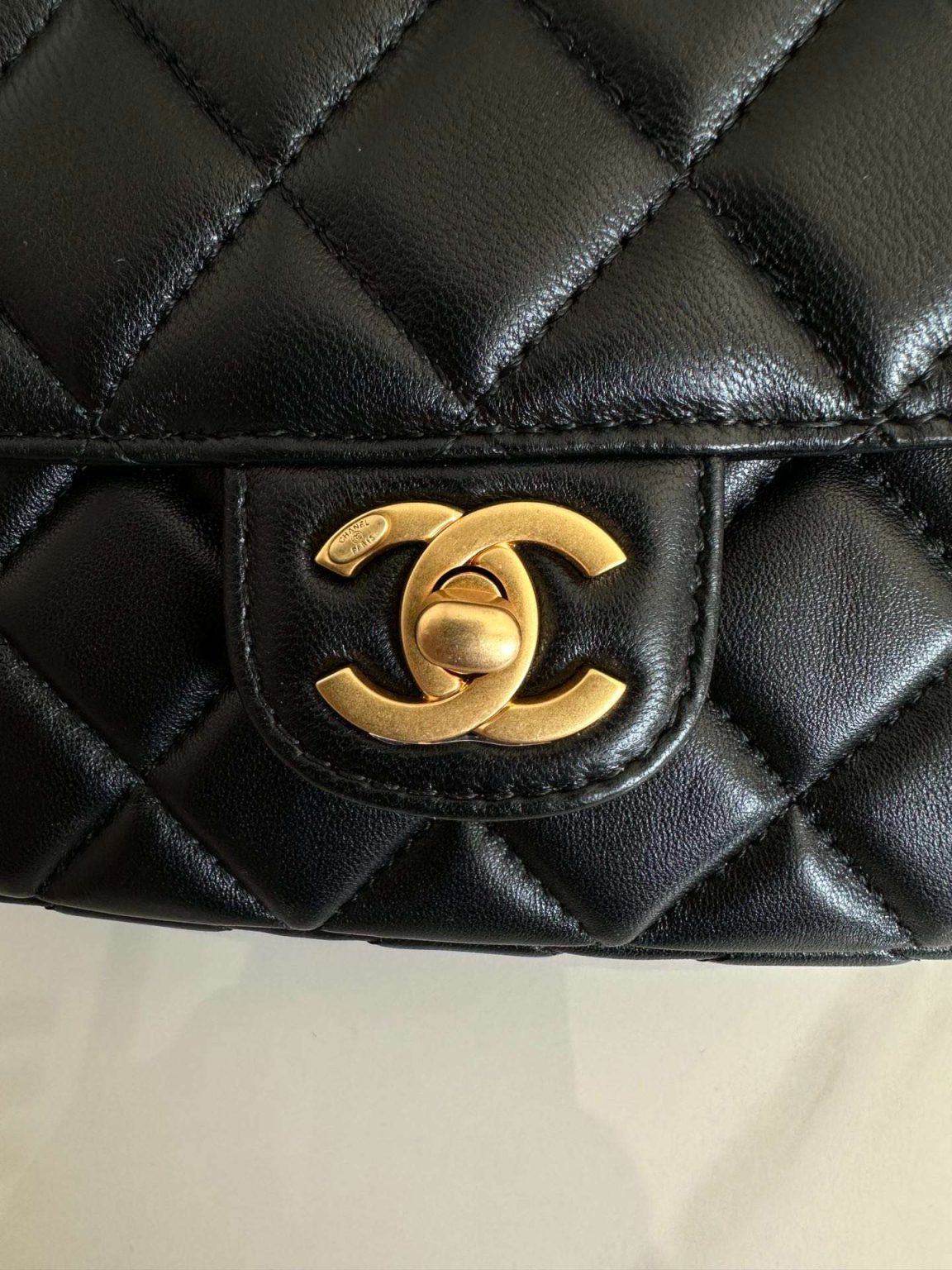 Chanel Bag With Top Handle Black For Women 23.5cm / 9.17in AS4569