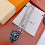 Tiger Head Necklace Silver For Women