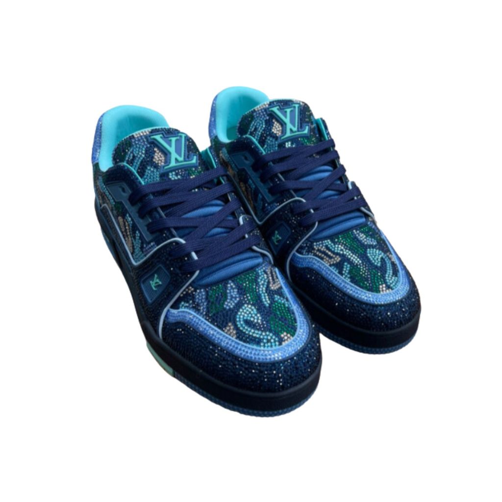Louis Vuitton Trainer Sneaker LV Dark Blue For Women