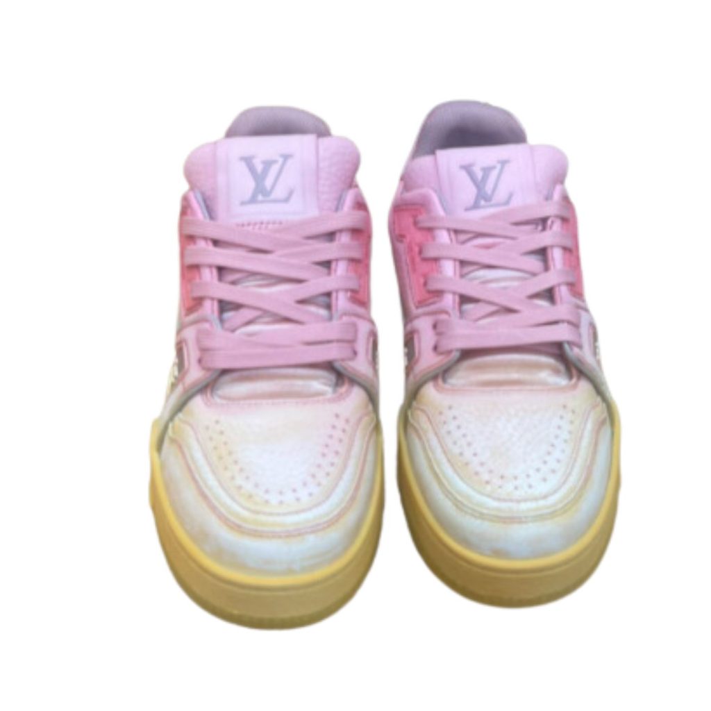 Louis Vuitton Trainer Sneaker LV Pink For Women
