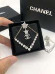 Triangle Star Crystal Earrings Silver For Women