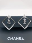 Triangle Star Crystal Earrings Silver For Women